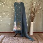 Pichwai Royal Linen Gray