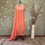 Floral Work Linen Peach