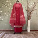 Jamdani Resham Butti Chanderi Red