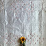 Roopali`s Closet Off White Premium Handwork Pure Raw Silk Designer Blouse Piece
