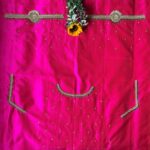 Roopali`s Closet Hot Pink Premium Handwork Pure Raw Silk Designer Blouse Piece