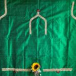 Roopali`s Closet Bridal Green Premium Handwork Pure Raw Silk Designer Blouse Piece