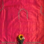 Roopali`s Closet Pink Orange Premium Handwork Pure Raw Silk Designer Blouse Piece