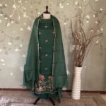 Royal Tussar  Green / Amerald