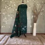 Pichwai Tussar Green / Amerald