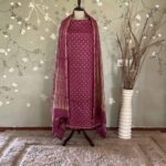 Shibori Tussar Maroom(Margenta)