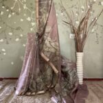 Lake View Digital Zari Check Tussar Pink